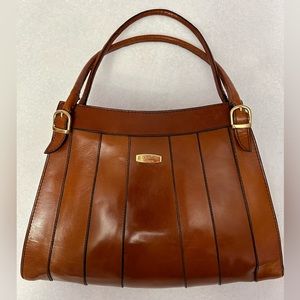 Vintage C Simone Firenze leather shoulder bag Made in Italy